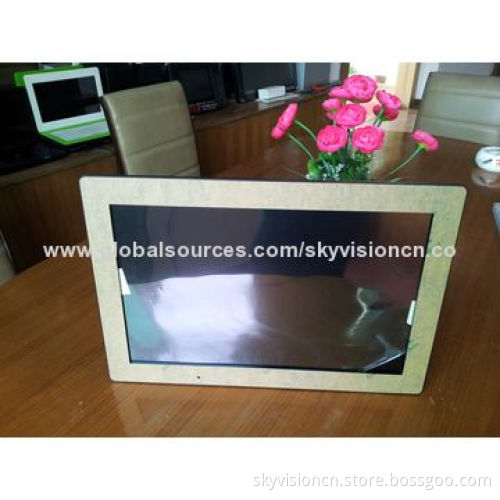 19-inch LED open digital photo frame, 1,080P, video player with POS display